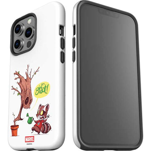 Marvel Rocket Raccoon and Groot Tall Tails iPhone 15 Pro Impact Case
